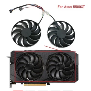Ventilateur de refroidissement pour ASUS Radeon RX 5500 XT DUAL EVO OC 5500XT T129215SU 95MM 4 broches - Photo 1/10