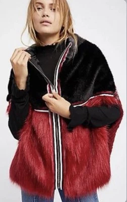 OF HANDMADE Alpaca + Wool Zip Faux Fur Vest Size Small Made In ITALY NWOT $179 - Image 1 of 4