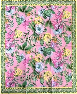 FREE SHIPPING 2 Decoupage Paper Napkins (Lilly Pulitzer Like Floral) - Picture 1 of 6