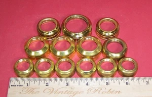 Konvolut Messing Öllampenhalsband Ersatz Altbestand mehrere Größen - Bild 1 von 4