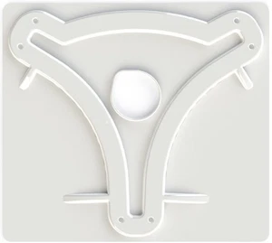 MB8200 Antenna Mounting Plate for Jack and OmniPro OTA Antennas , White - Picture 1 of 2