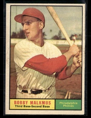 1961 Topps #530 Bobby Malkmus High # *Nice* - Image 1 of 2