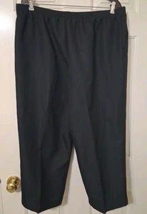 Alfred Dunner Damen Gr. 18 schwarz elastischer Bund Überziehhose Schrittlänge 23 Zoll - Bild 1 von 5
