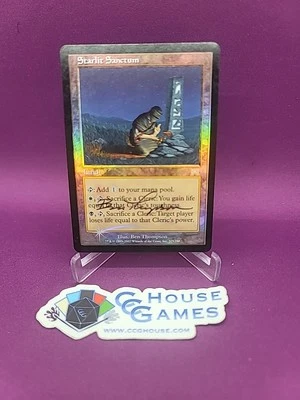 MTG Starlit Sanctum Foil Signed Ben Thompson Onslaught Cleric Magic *CCGHouse* - Image 1 of 4