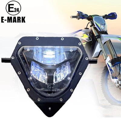 Для Sherco 2012-2023 SE R SER SE F SEF 125 250 300 450 500 светодиодная фара высокая/низкая - Изображение 1 из 4