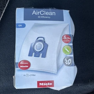 Miele GN Vacuum Bags - 3D AirClean - 4 HEPA Bags & 2 Filters Per Box - Picture 1 of 2