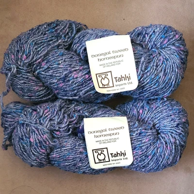 2 Hanks - Donegal Tweed Homespun by Tahki (100% Wolle) - Blue Tweed - Bild 1 von 4