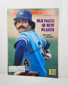 Rollie Fingers signiert 1981 Sports Illustrated Magazin Milwaukee Brewers MLB HOF - Bild 1 von 3