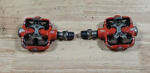 Red/Orange Ritchey Clipless SPD Pedals - Fair - Picture 1 of 13