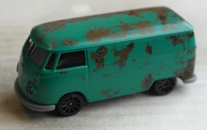 Majorette Vintage Rusty VW Volkswagen Bus T1 Kasten grün rostig Oldtimer Van - Picture 1 of 4