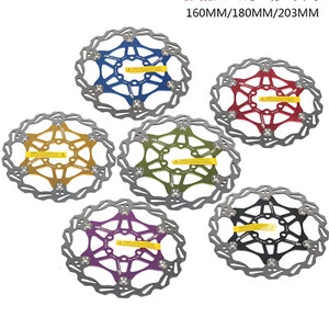 160/180/203mm Floating Rotor Bike Disc Brake MTB Bike Cycling Brake Pad - Picture 1 of 10