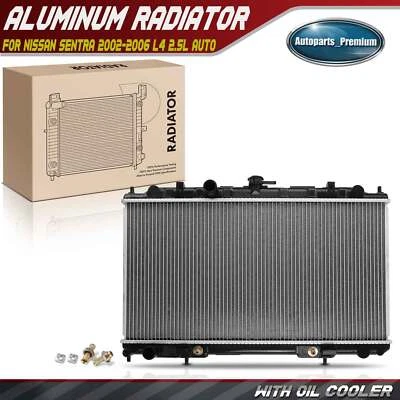 Radiador con enfriador de aceite para Nissan Sentra 2002 2003 2004 2005 2006 L4 2,5 L automático Foto 1 de 4