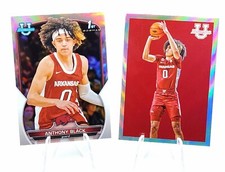 2022-23 Bowman Anthony Black 1st Chrome Prospect Refractor 2009 Bowman Arkansas