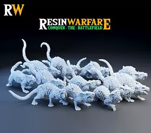 Riesenpockennagetiere, Rattenarmee, Tischplatte DnD Wargames Fantasie Ratte Krieger Miniatur - Bild 1 von 1