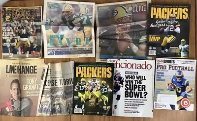 Green Bay Packers, Football Newspaper and Magazine Lot (1990s-2022) - Image 1 of 4