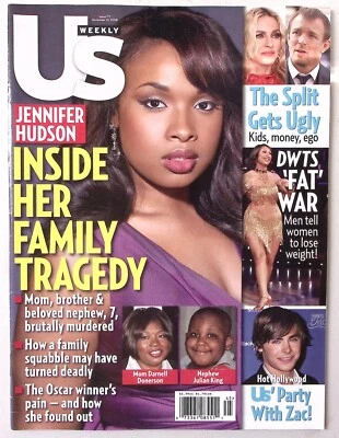 US WEEKLY 11-10-08 JENNIFER HUDSON FAMILY TRAGEDY ZAC EFRON MADONNA  Z2436 - Image 1 of 2