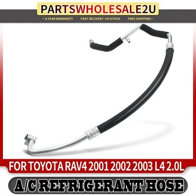 A/C Refrigerant Hose Suction Line Assembly for Toyota RAV4 01-03 Low Pressure - Image 1 of 4