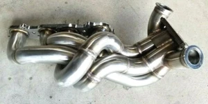 Twin Scroll T4 Turbo Manifold Honda S2000 AP1 AP2 Twin 38mm S2K 2.2 2.4 Brushed - Bild 1 von 7