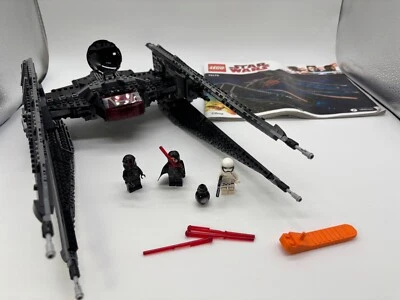 LEGO Kylo Ren's TIE Fighter 75179, complete with manual and figs (missing 2 stic - Image 1 of 4