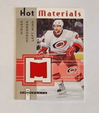 2005-06 Fleer Hot Prospects Niklas Nordgren Carolina Hurricanes - Jersey RED