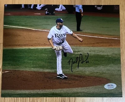 Foto firmada con autógrafo de David Price 8x10 certificado de autenticidad PSA rara Foto 1 de 3