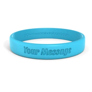 Classic Custom Debossed Silicone Wristbands - Personalized Rubber Bracelets - Picture 1 of 62