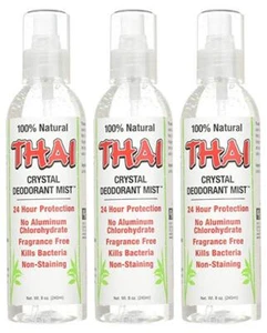 Thai Deodorant Stone Crystal Mist Natural Deodorant Spray 8 oz. Bundle Pack Of 3 - Picture 1 of 4
