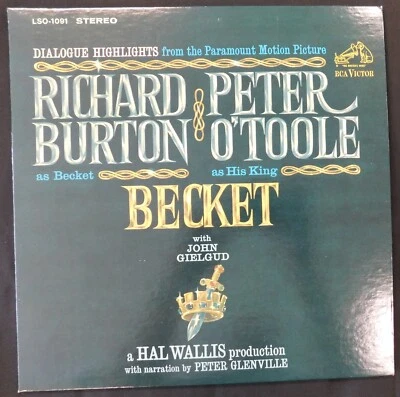 Becket OST W/ Dialogue Highlights - Laurence Rosenthal - Original Vinyl Album LP - Image 1 of 4
