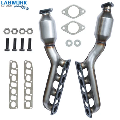 Left& Right Manifold Catalytic Converters For 2004 2005-2015 Nissan Titan 5.6L - Image 1 of 4
