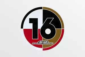 Genuine HONDA MUGEN 16 STICKER DECAL 90000-YZ5 -312D - Foto 1 di 2