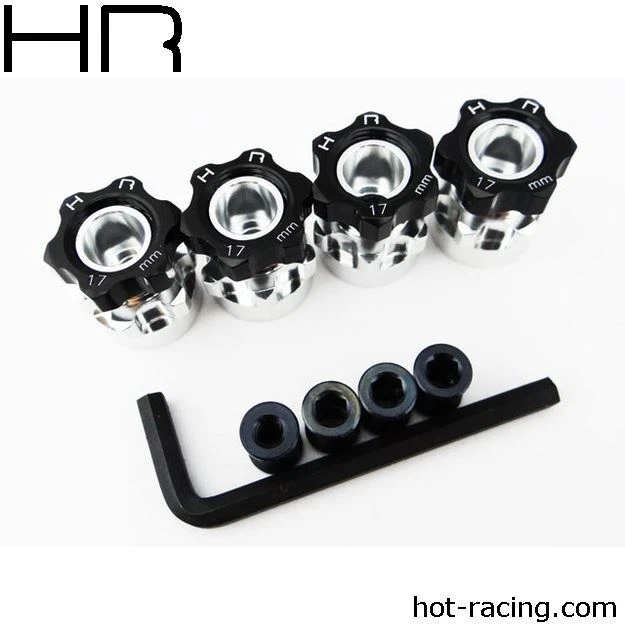 Hot Racing - Hex Hub Adapters, 12mm To 17mm W/ 6mm Offset - Image 1 of 1