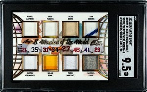 2021 LEAF ART OF SPORT 8 WONDERS OF THE WORLD SGC 9.5 NOLAN RYAN/SATCHEL PAIGE