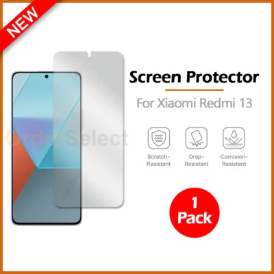 Lote 1-100 Protector Pantalla LCD Transparente HD para Teléfono Android Xiaomi Redmi 13 Foto 1 de 4