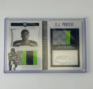 2016 Panini Playbook C.J Prosise Seahawks Auto RC Two 4 Color Patch 26/49 - Picture 1 of 2