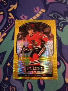 2020-21 ALEX DEBRINCAT UPPER DECK ALLURE #9 YELLOW TAXI SP CARD CHICAGO