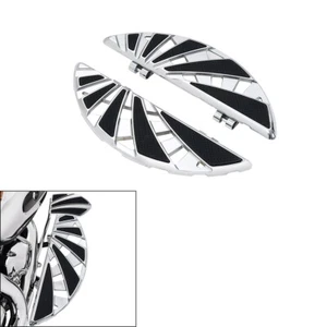 Chrome Driver Floorboard Fit For Harley Touring 86-25 Softail FL 86-17 FLD 12-16 - Picture 1 of 12