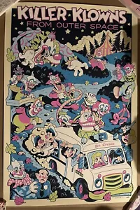 Póster Killer Klowns from Outer Space Mondo Lance Tintero Película Cuphead Arte Impresión - Imagen 1 de 3