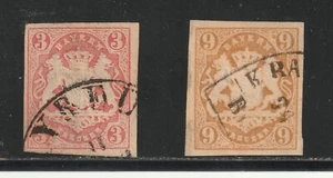 Germany: Bavaria Lot 9: (Stamp details below) Scott 2024 Catalog Val. $37.40 - Picture 1 of 3