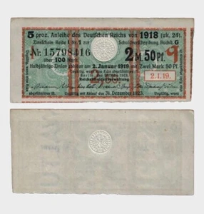 Germania - 1918 - 2,50 marchi - "aUNC" #CO7639 - Foto 1 di 6