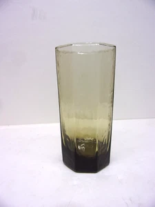 Set of Three Libbey Brown Facets pattern 5 1/2" Glasses - Picture 1 of 1