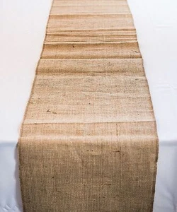 Set 2 Tablecloth Runner Burlap Natural 13 X 72 Inch (2 Units) By Broward Linens - Picture 1 of 3