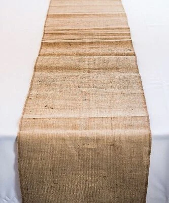 Set 2 Tablecloth Runner Burlap Natural 13 X 72 Inch (2 Units) By Broward Linens - Image 1 of 3