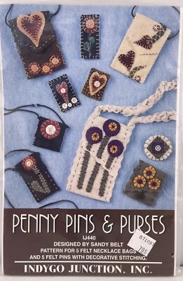 1996 Penny Pins & Purses Indygo Junction pattern By Sandy Belt IJ440 - Image 1 of 2