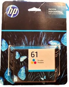 Genuine HP 61, Tri-Color Ink Cartridge -CH562WN - SEALED - EXP: FEB. 2024 - Picture 1 of 3