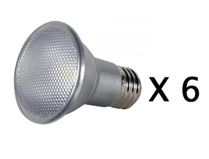 BOX OF 6 BULBS - Dimmable Bulb 7 watt PAR20 LED 3000K Medium base 120 volts - Picture 1 of 3