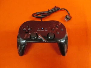 Wii Black Wii U Replacement Pro Controller Brand New 7547 - Picture 1 of 4