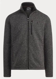 $168.00 Polo Ralph Lauren Men's Fleece Mock-neck Full-Zip Jacket,Grey Heather,XL - Picture 1 of 4