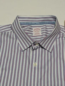 Brooks Brothers Men's XXL Multicolored Striped Shirt | Non-Iron | 100% Supima - Picture 1 of 9