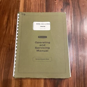 Beckman Model 1453 & 1453A Drucker Betriebs- & Wartungsanleitung Rev. 12-69 - Bild 1 von 4