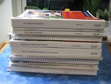 KAPLAN REAL ESTATE EDUCATION TEXAS Lot of 14 Books & Workbooks 19th Edition 2014